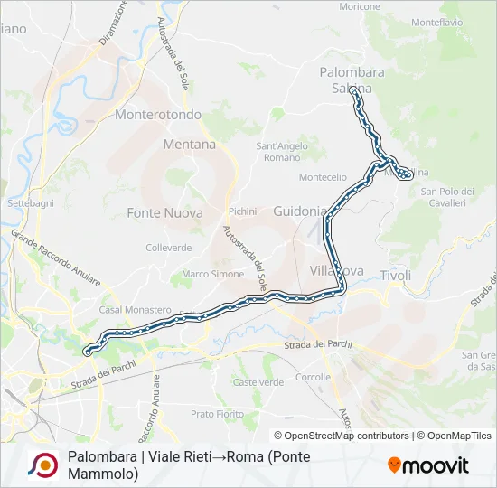 COTRAL Bus Line Map