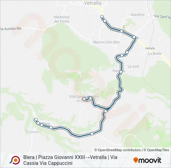 COTRAL Bus Line Map