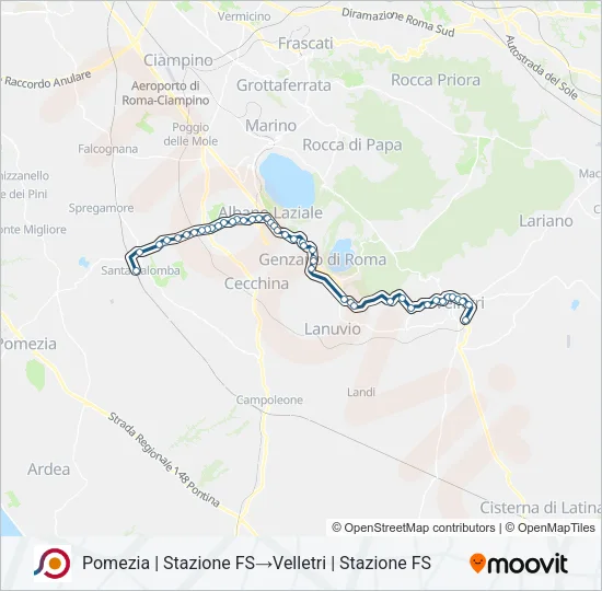 COTRAL Bus Line Map