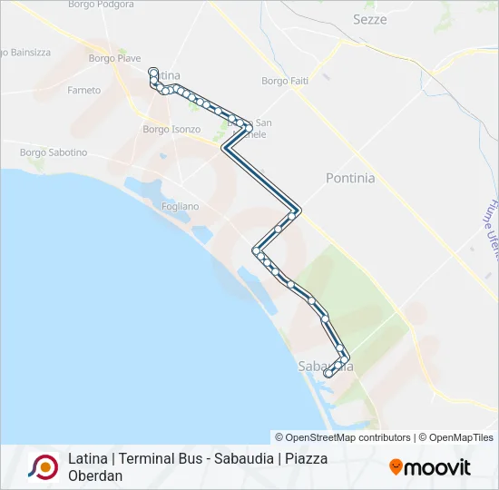 COTRAL Bus Line Map