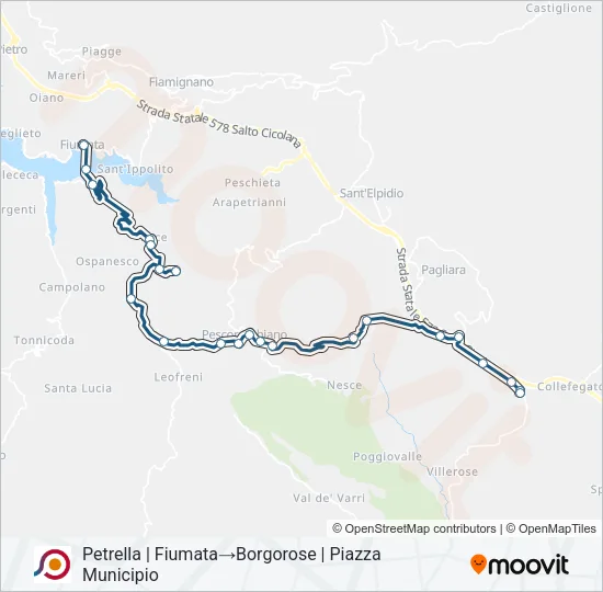 COTRAL Bus Line Map