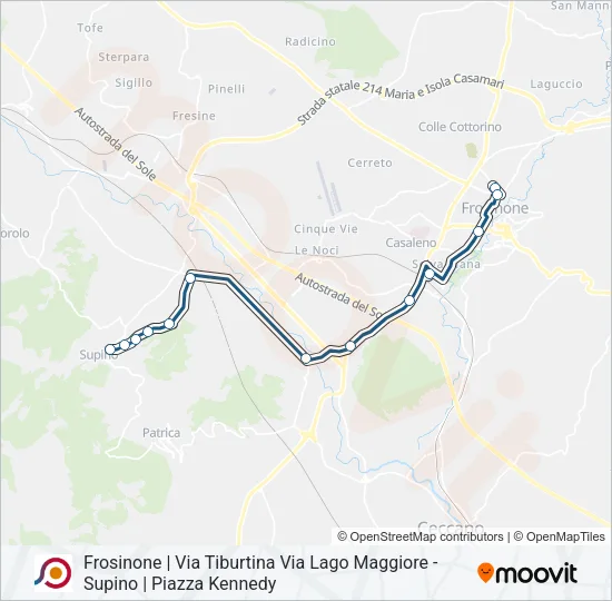 COTRAL Bus Line Map