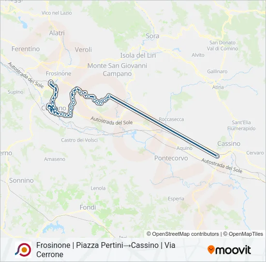 COTRAL Bus Line Map