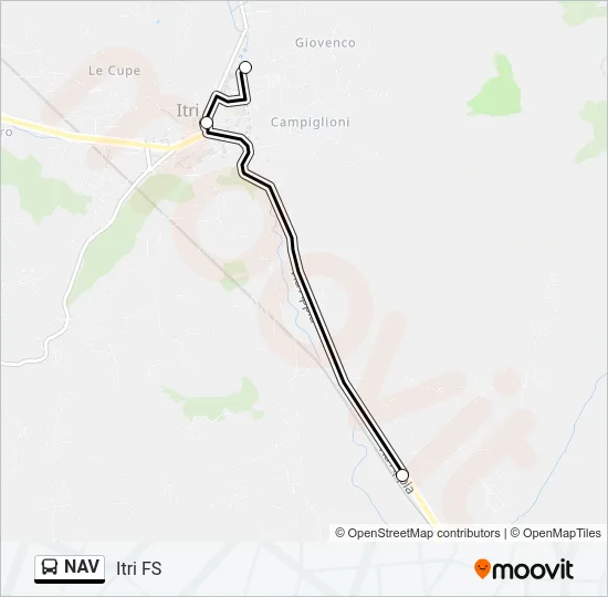 NAV Bus Line Map