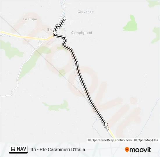 NAV Bus Line Map
