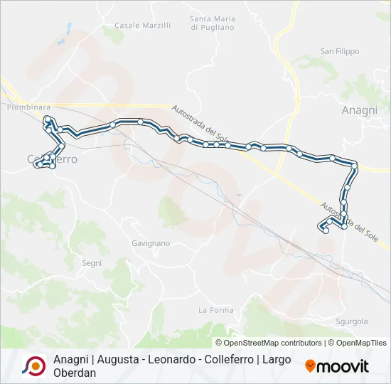 COTRAL Bus Line Map