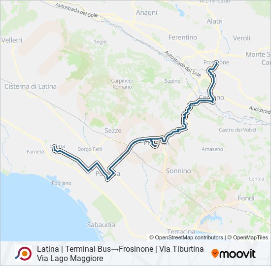 COTRAL bus Line Map