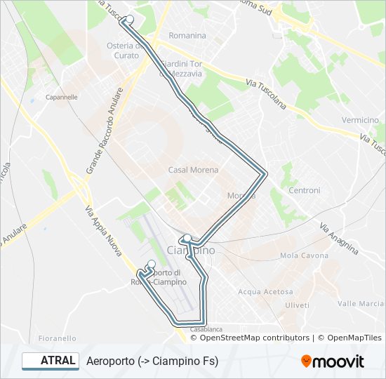 ATRAL bus Line Map