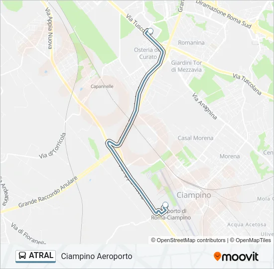 ATRAL Bus Line Map