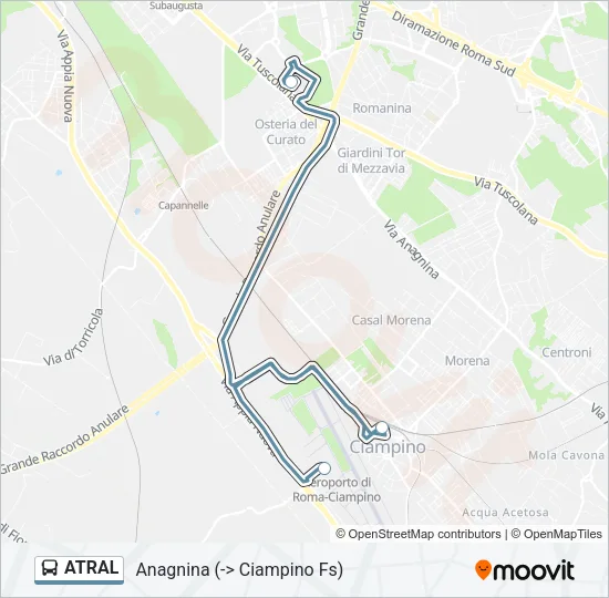 ATRAL Bus Line Map