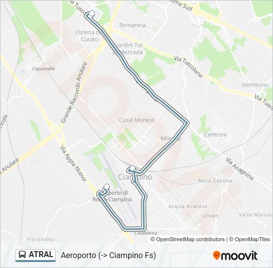 ATRAL Bus Line Map