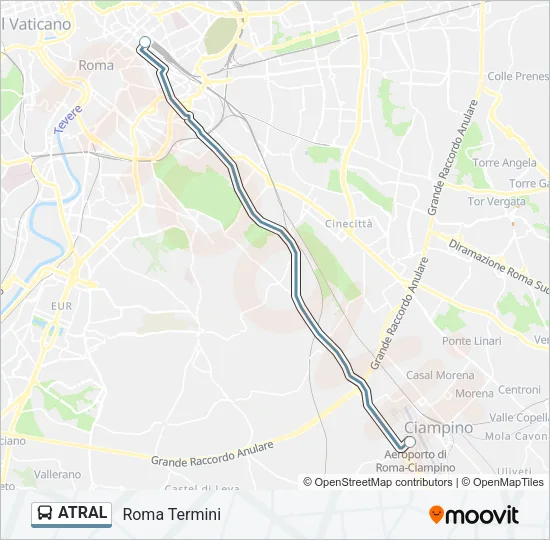 ATRAL Bus Line Map