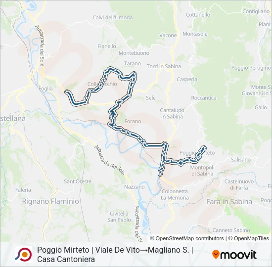 COTRAL Bus Line Map