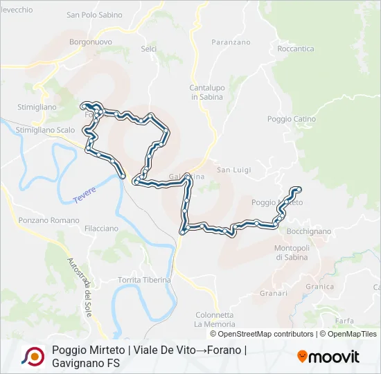 COTRAL Bus Line Map