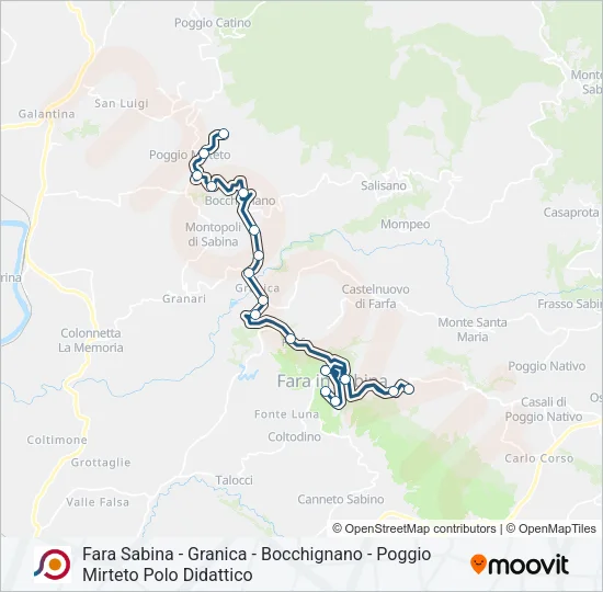 COTRAL Bus Line Map