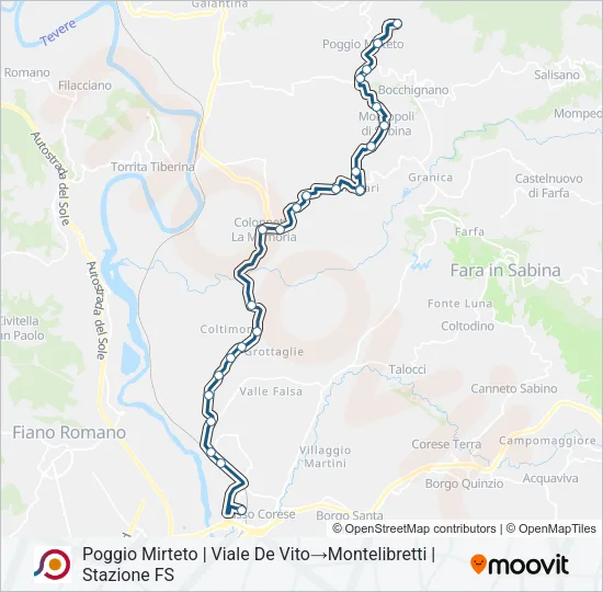 COTRAL Bus Line Map