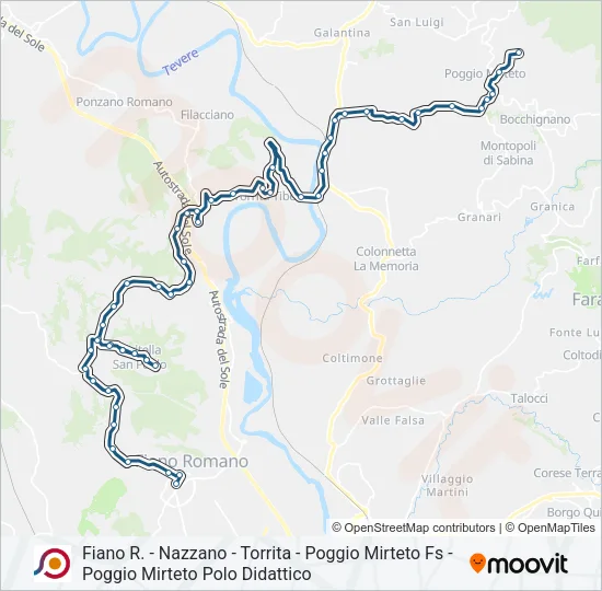 COTRAL Bus Line Map