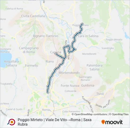 COTRAL Bus Line Map
