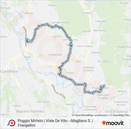 COTRAL Bus Line Map