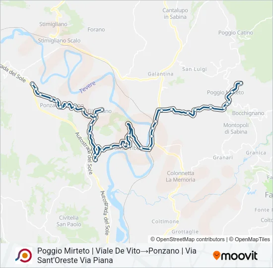 COTRAL Bus Line Map