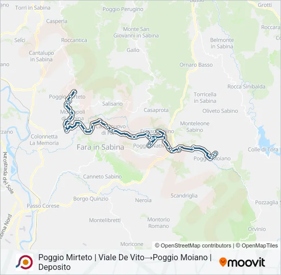 COTRAL Bus Line Map