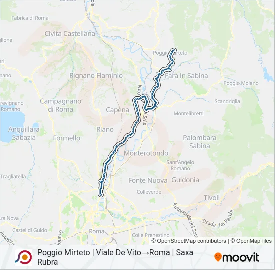 COTRAL Bus Line Map