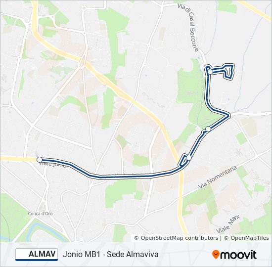 ALMAV bus Line Map