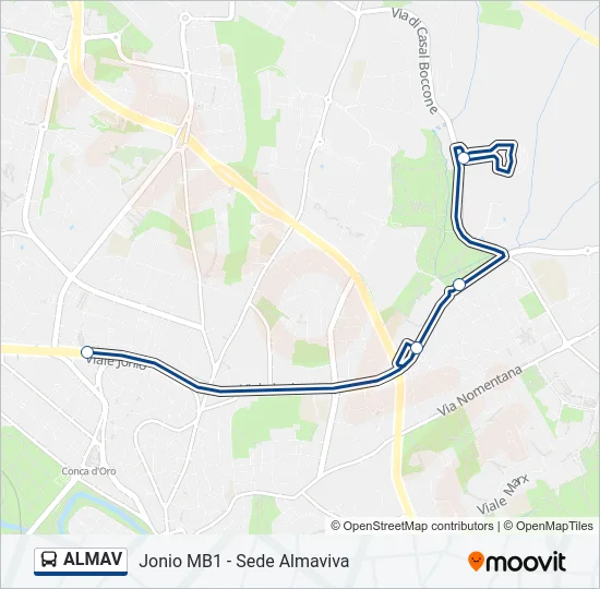 ALMAV Bus Line Map