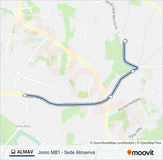 ALMAV Bus Line Map