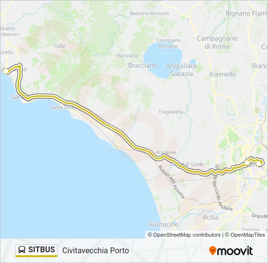 SITBUS Bus Line Map