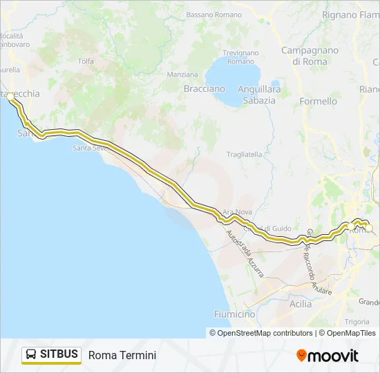 SITBUS Bus Line Map