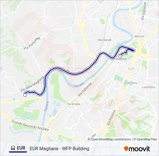 EUR Bus Line Map