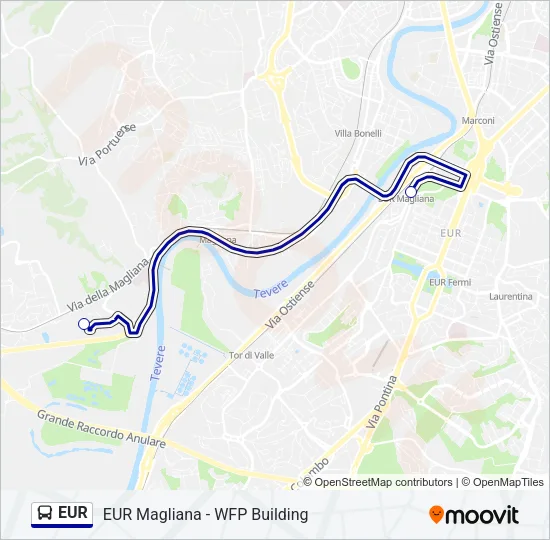EUR Bus Line Map