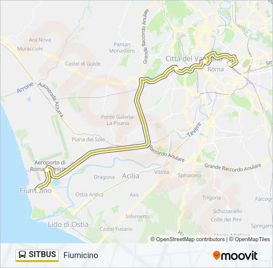 SITBUS Bus Line Map