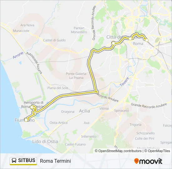 SITBUS Bus Line Map