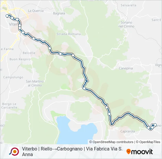 COTRAL Bus Line Map