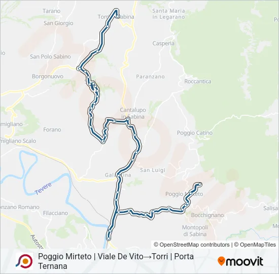 COTRAL Bus Line Map