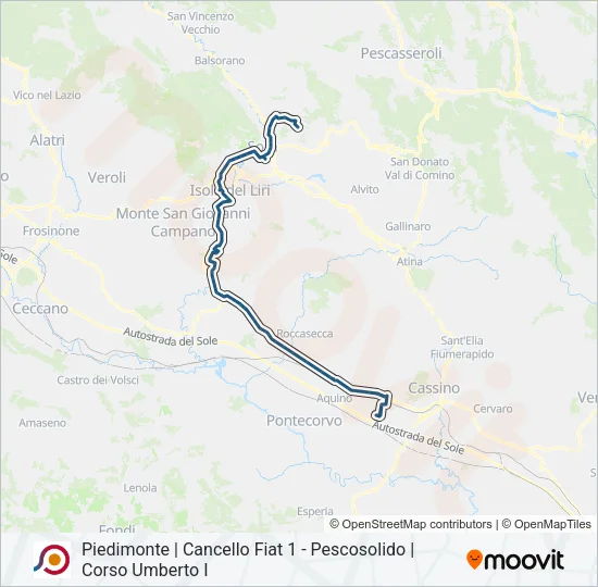 COTRAL Bus Line Map
