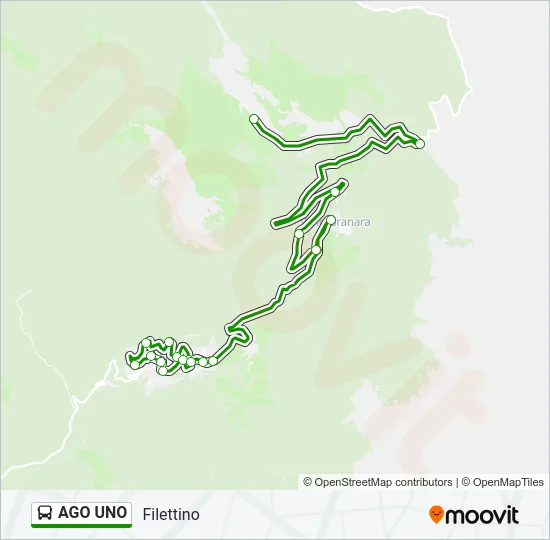 AGO UNO Bus Line Map