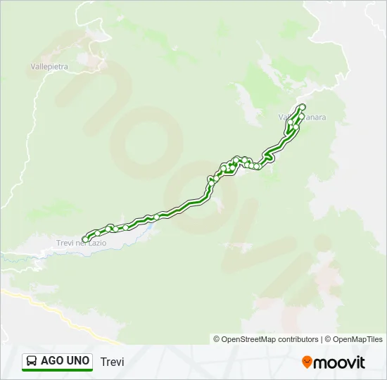 AGO UNO Bus Line Map