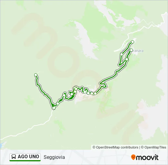 AGO UNO Bus Line Map