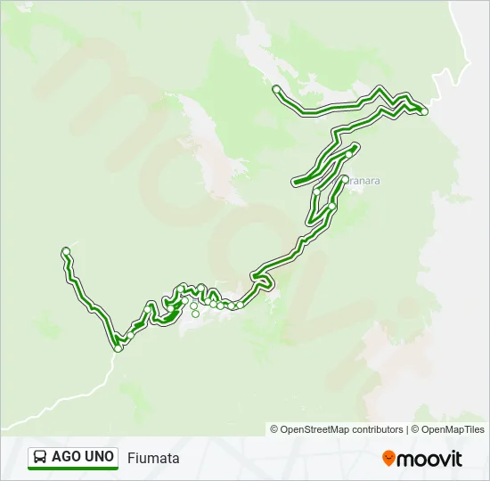 AGO UNO Bus Line Map