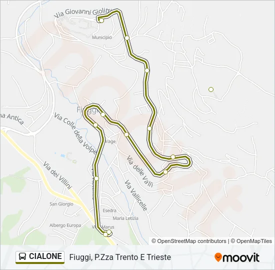CIALONE Bus Line Map