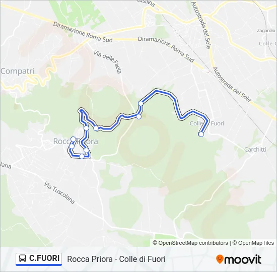 C.FUORI Bus Line Map