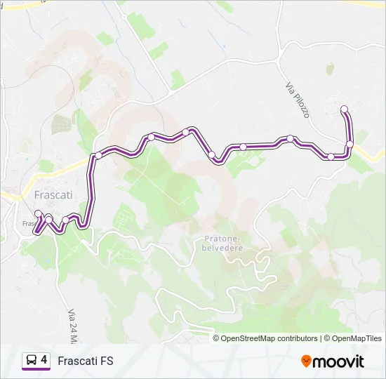 4 Bus Line Map