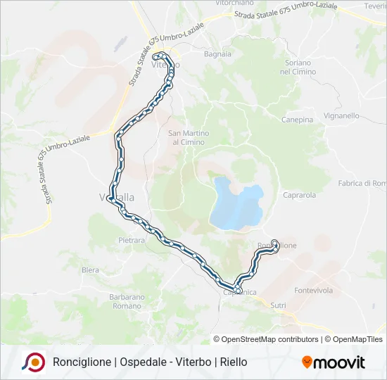 COTRAL Bus Line Map