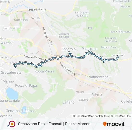 COTRAL Bus Line Map