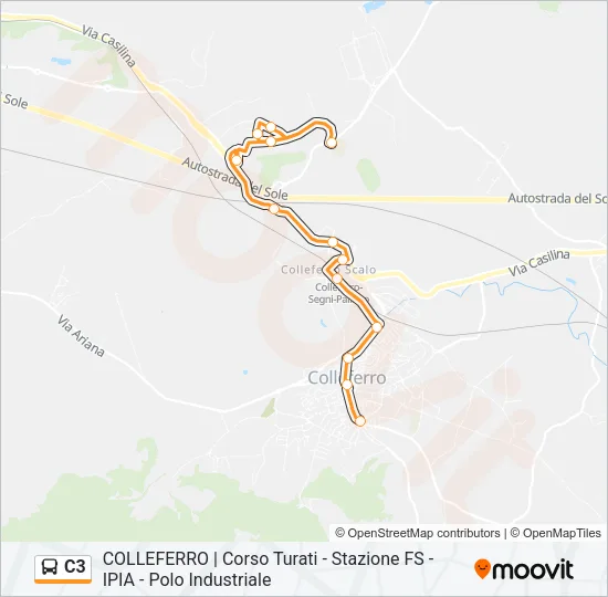 C3 Bus Line Map