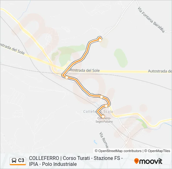 C3 Bus Line Map