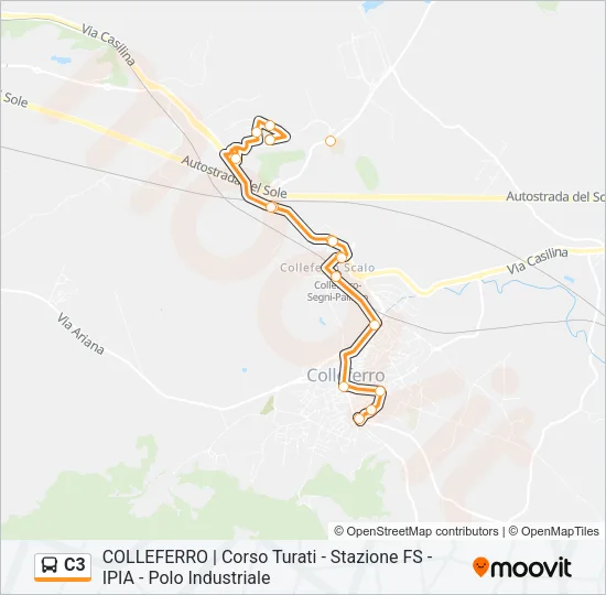 C3 Bus Line Map